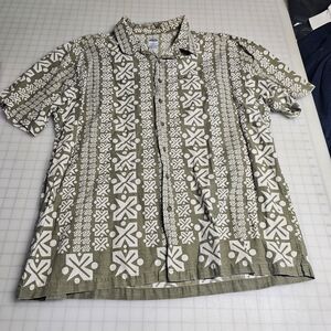 Old Navy Olive and White Casual Button Down Shirt